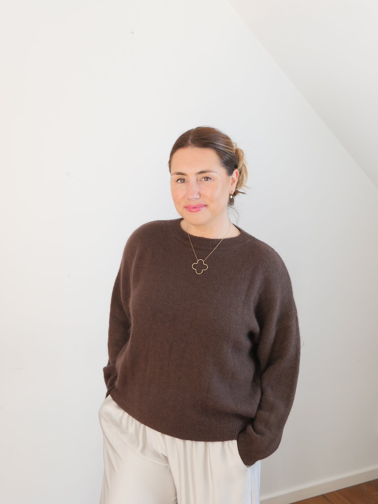 ALBA Alpaka Pullover Schoko - Bylillysophie.com⎢Mode & Accessoires
