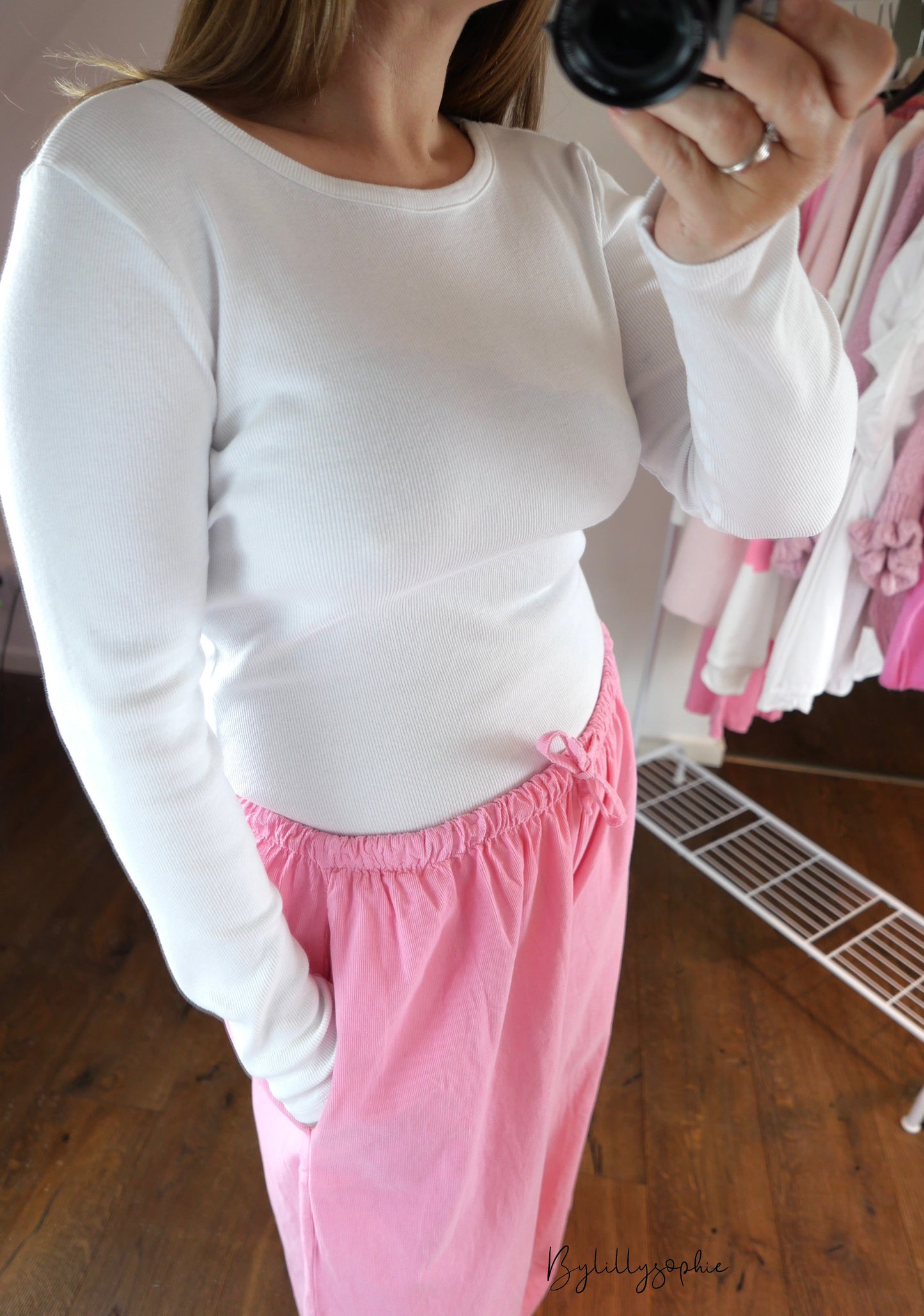 BABYCORD Hose Rosa - Bylillysophie
