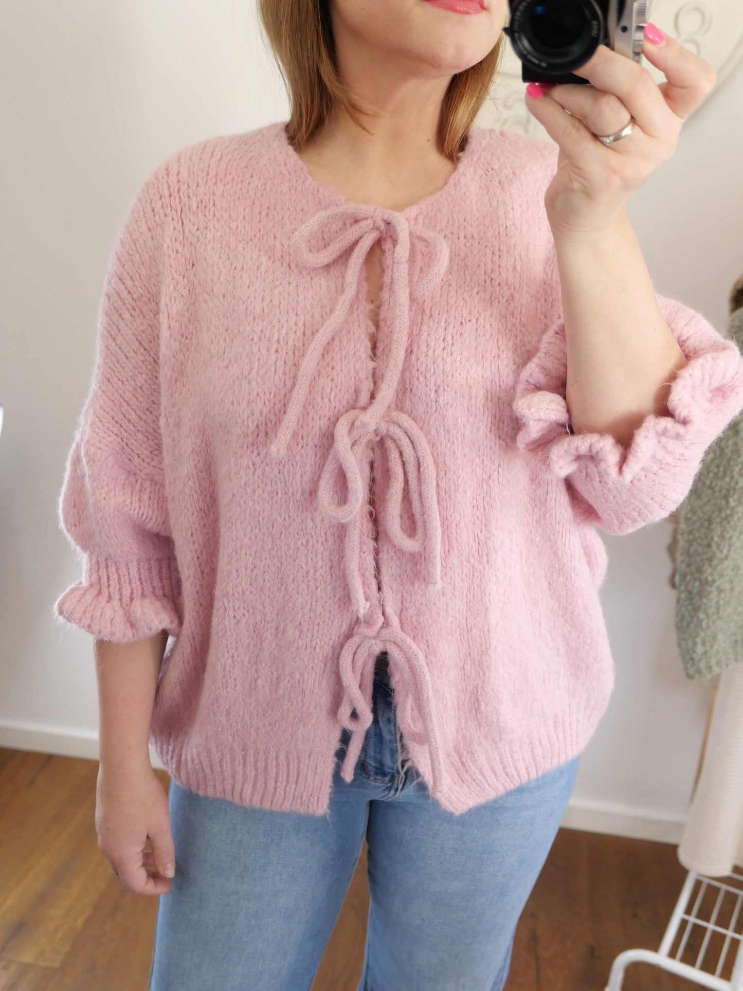 BOW Cardigan 3/4 Arm - Bylillysophie