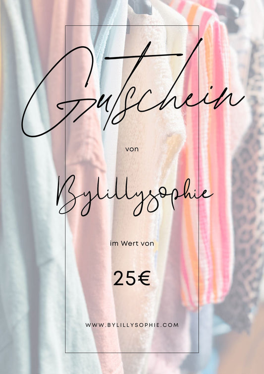 Bylillysophie Gutschein - Bylillysophie