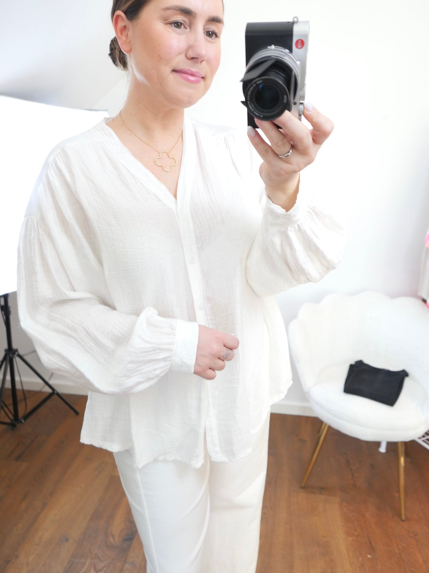 CARRY Bluse Weiss - Bylillysophie