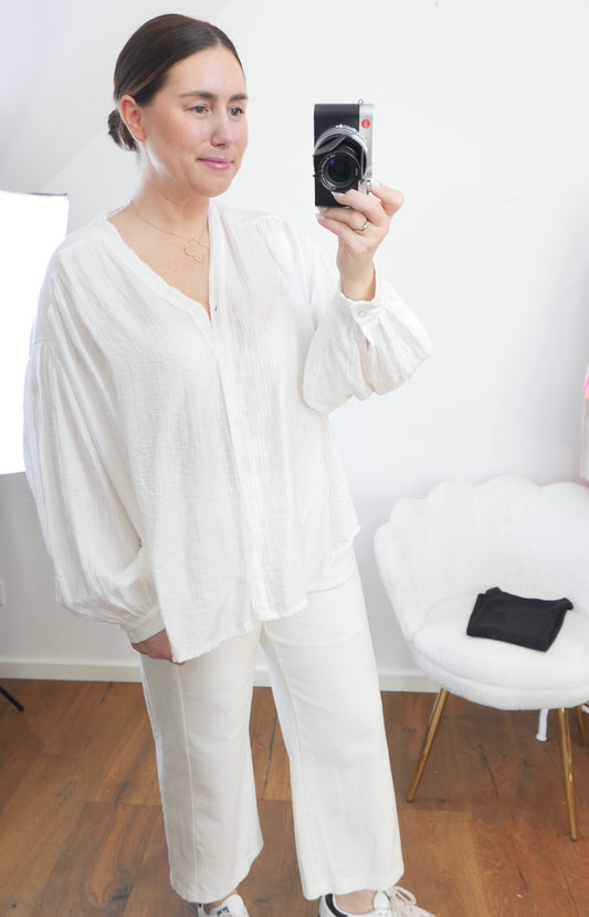 CARRY Bluse Weiss - Bylillysophie