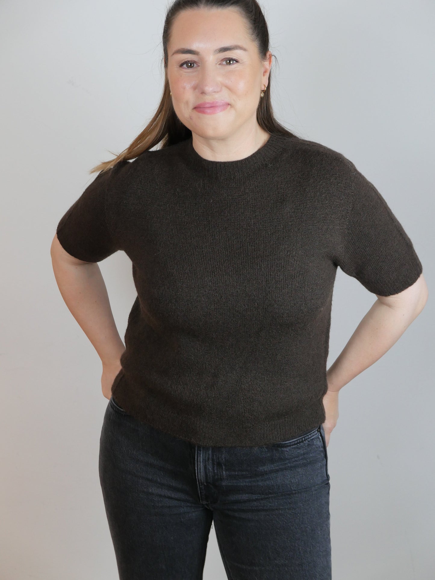 CLÈA Alpaka Shirt Schoko - Bylillysophie.com⎢Mode & Accessoires