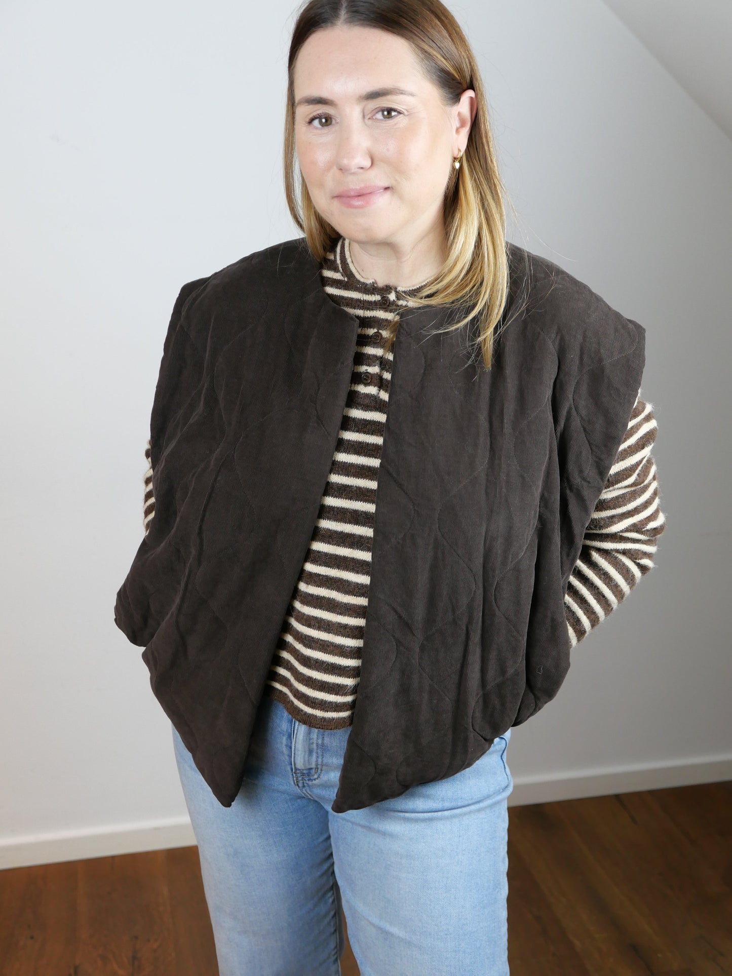 CORDY Weste Schokobraun - Bylillysophie.com⎢Mode & Accessoires