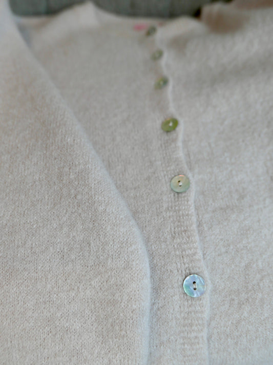 ELVA Alpaka Cardigan Sand - Bylillysophie.com⎢Mode & Accessoires