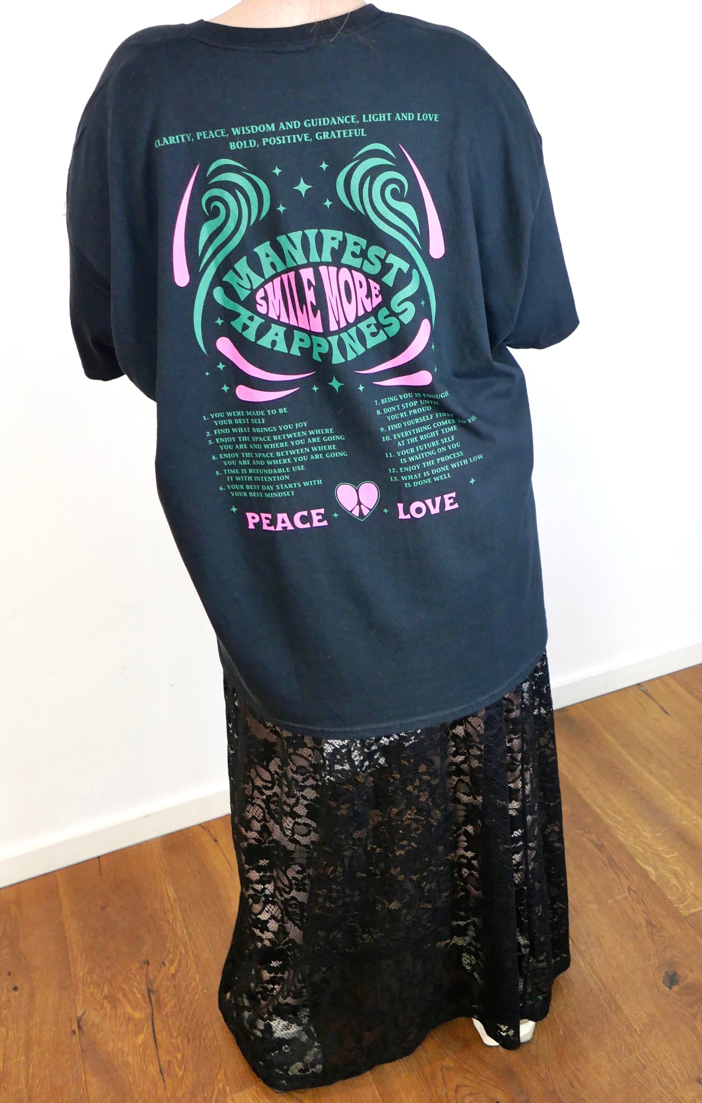 FESTIV Oversize T-Shirt Schwarz - Bylillysophie.com⎢Mode & Accessoires