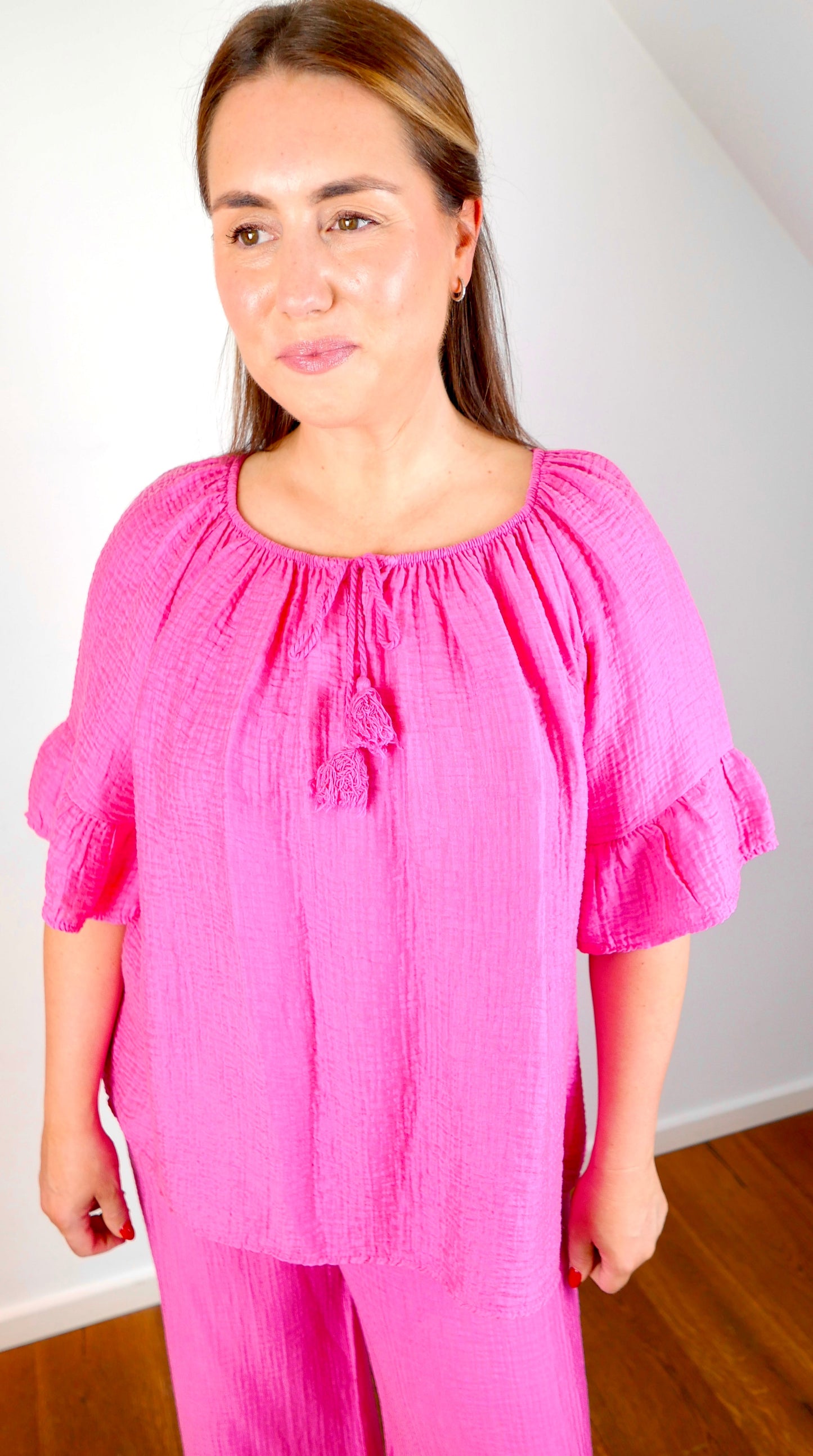 FUCHSIA FLOW Bluse & Hose Pink - Bylillysophie.com⎢Mode & Accessoires