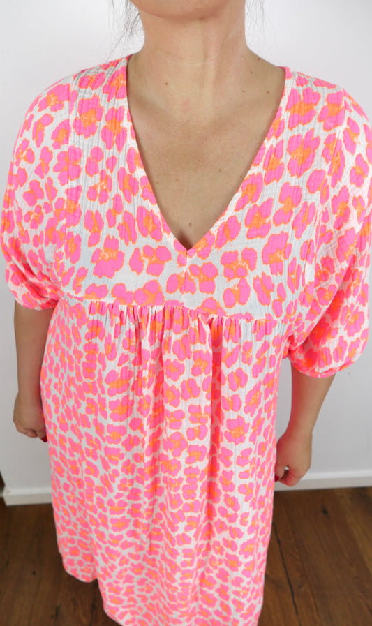 GLOW Musselin Kleid Pink - Bylillysophie.com⎢Mode & Accessoires