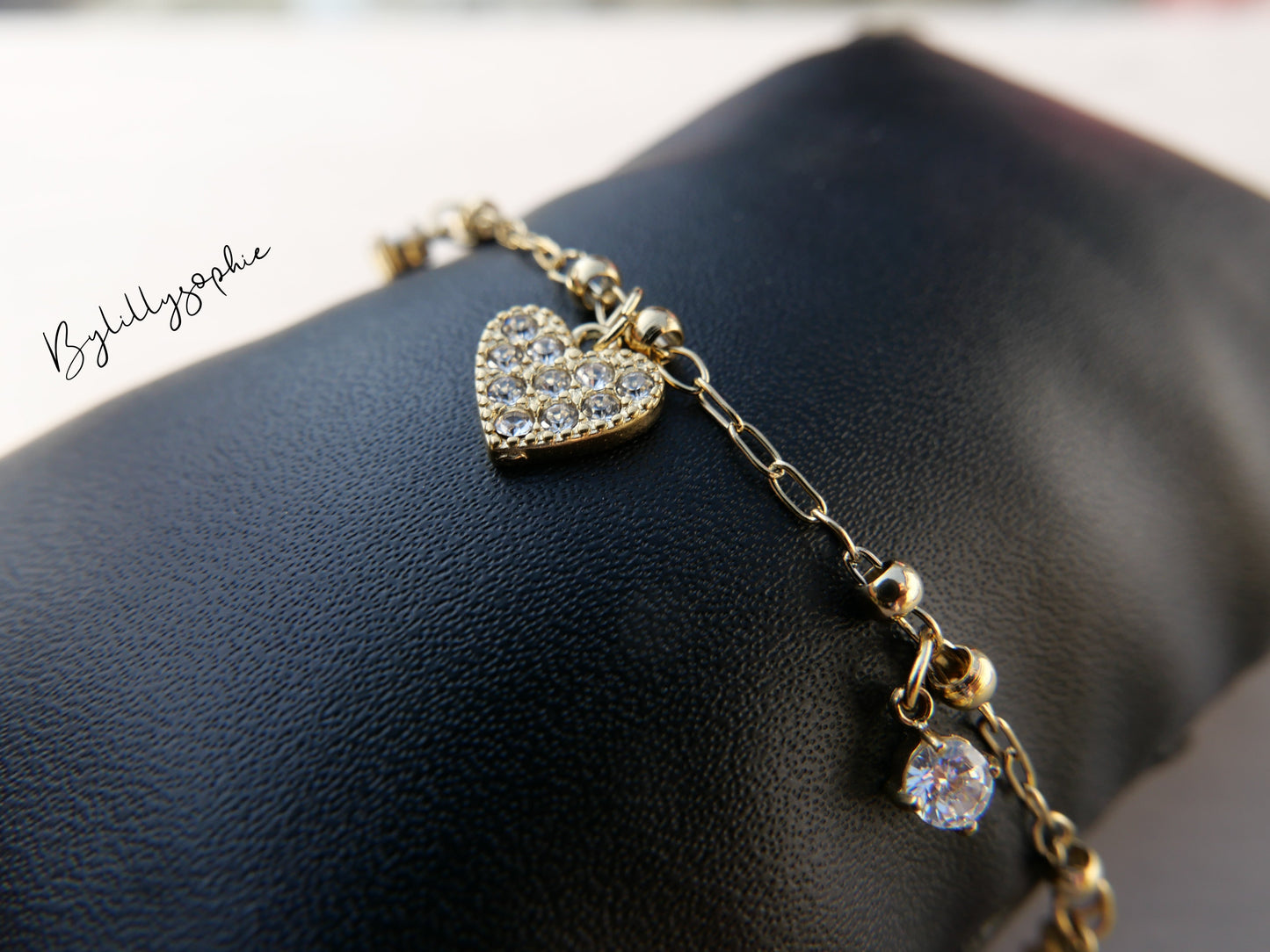 HERZCHEN Armband vergoldet - Bylillysophie