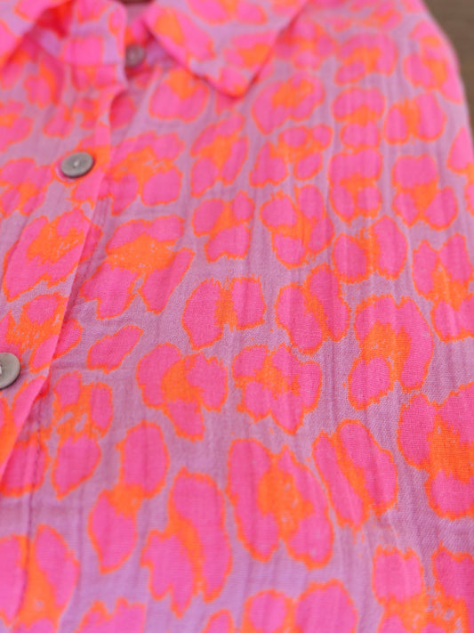 LEO GLOW Musselin Bluse Pink - Bylillysophie.com⎢Mode & Accessoires