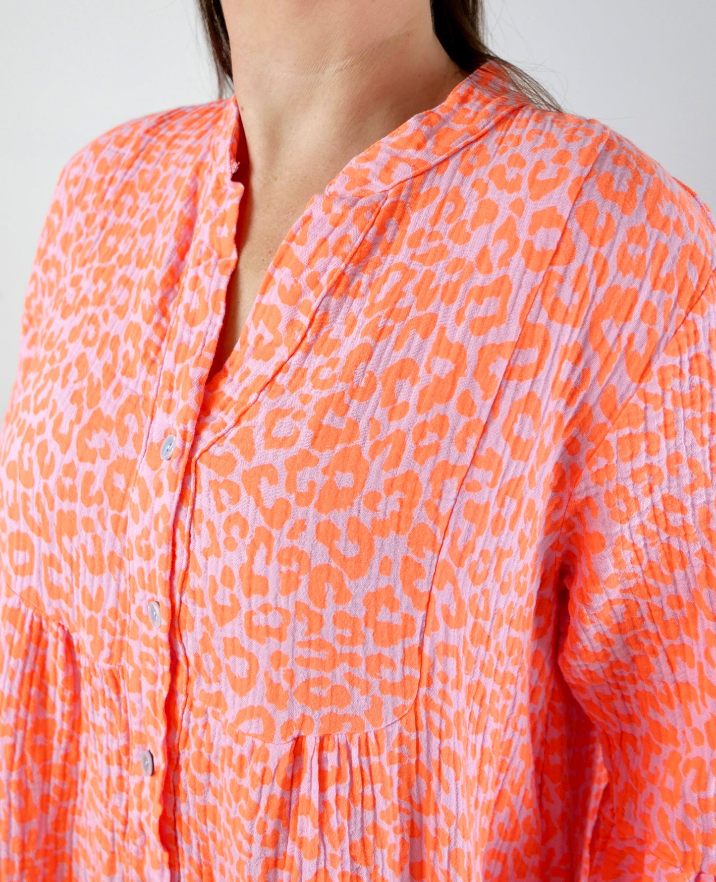 LEOLOVE Musselin Kleid Coral - Bylillysophie.com⎢Mode & Accessoires