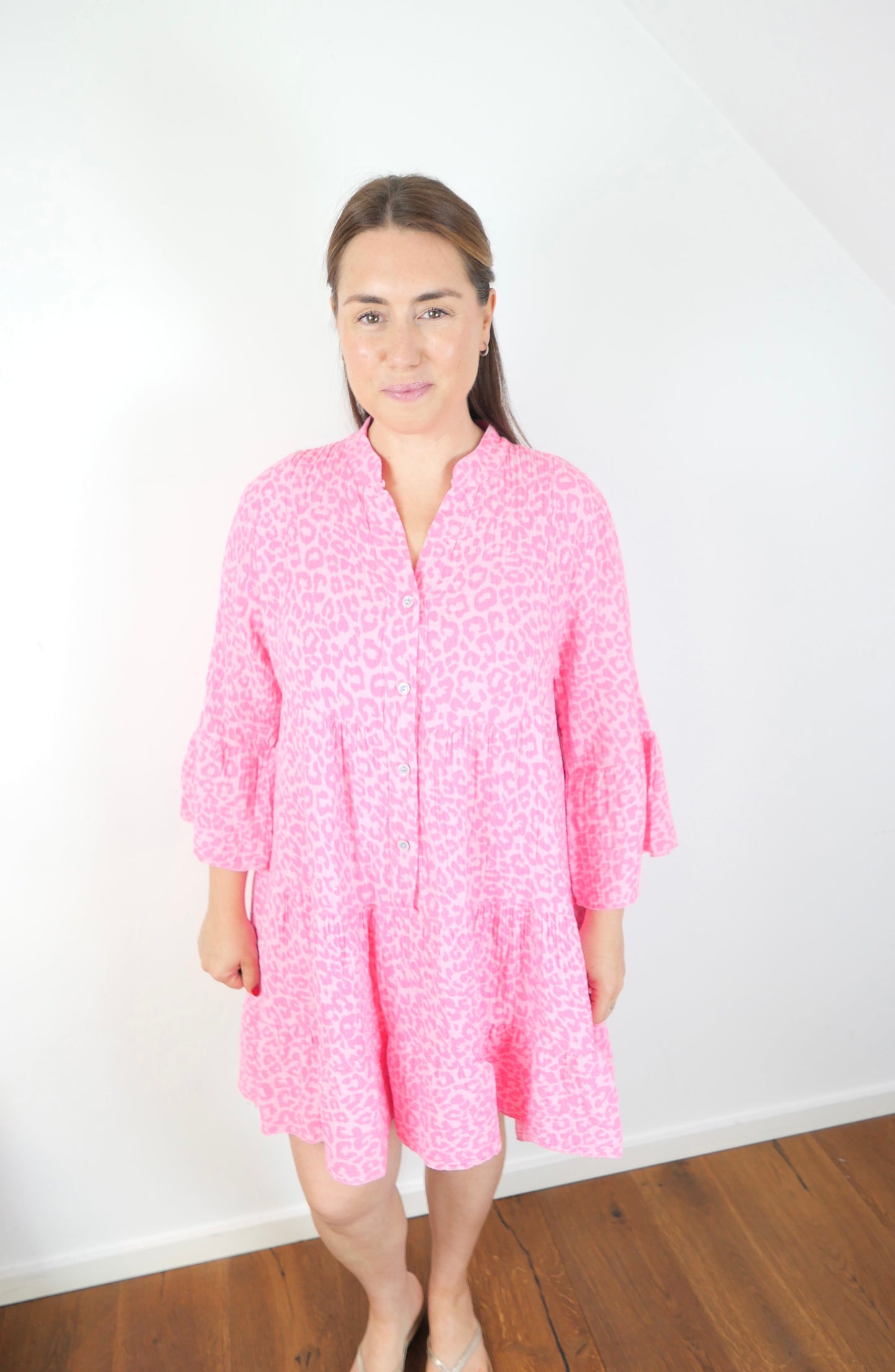 LEOLOVE Musselin Kleid Pink - Bylillysophie.com⎢Mode & Accessoires