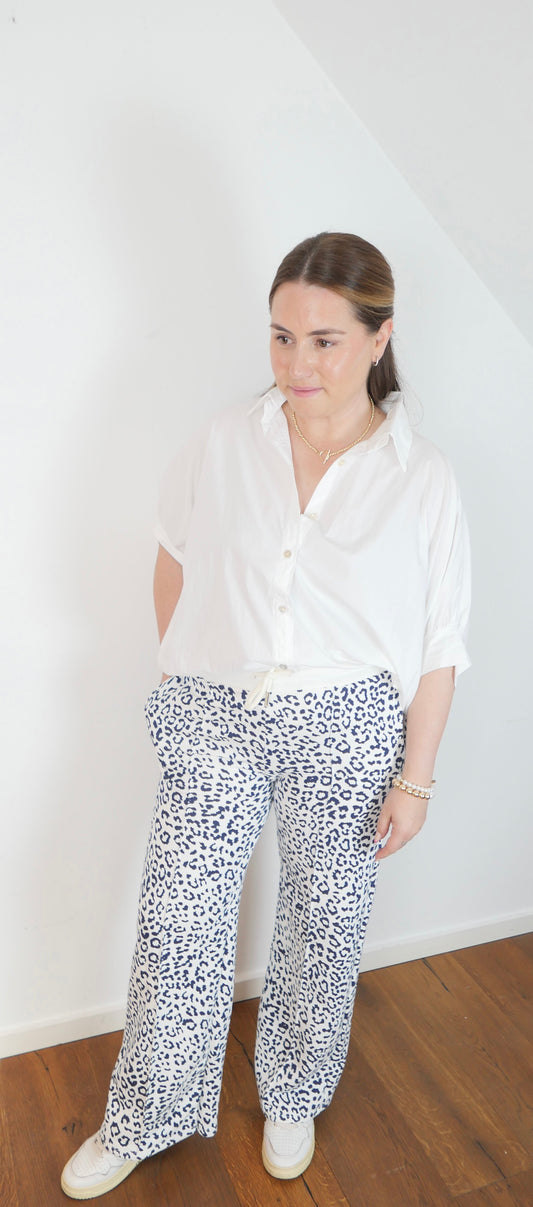 LEOVA Sweatpants Leo Navy/Weiss - Bylillysophie