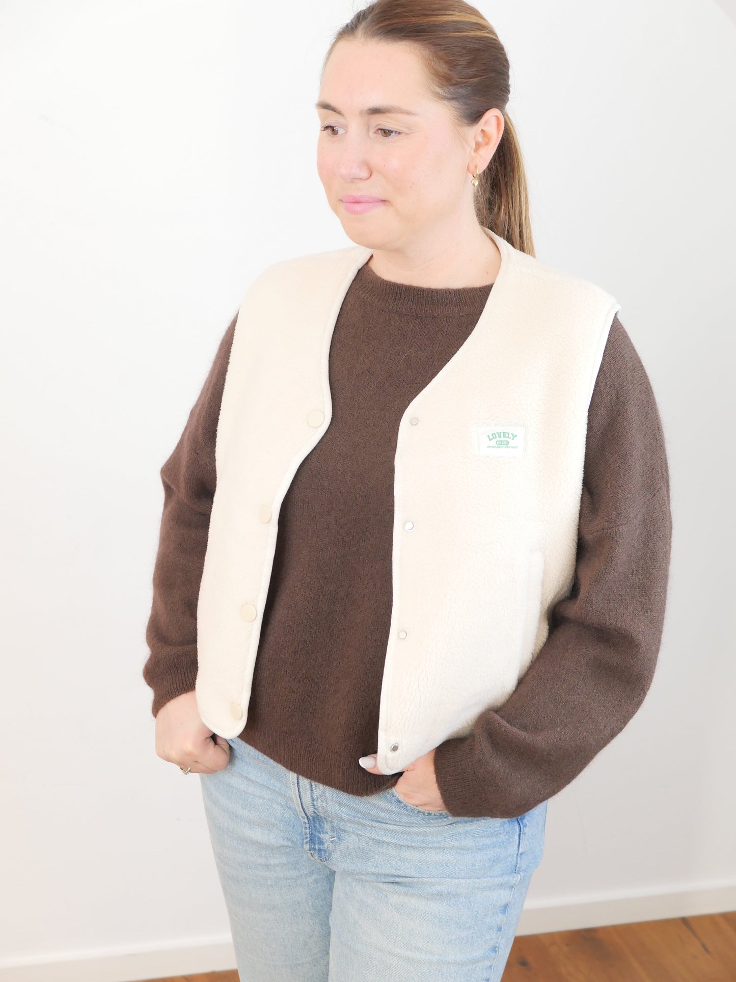 LOVELY Teddy Weste Creme - Bylillysophie.com⎢Mode & Accessoires