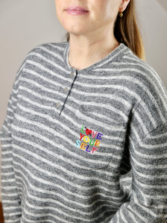 LYS Pullover Graun gestreift - Bylillysophie.com⎢Mode & Accessoires