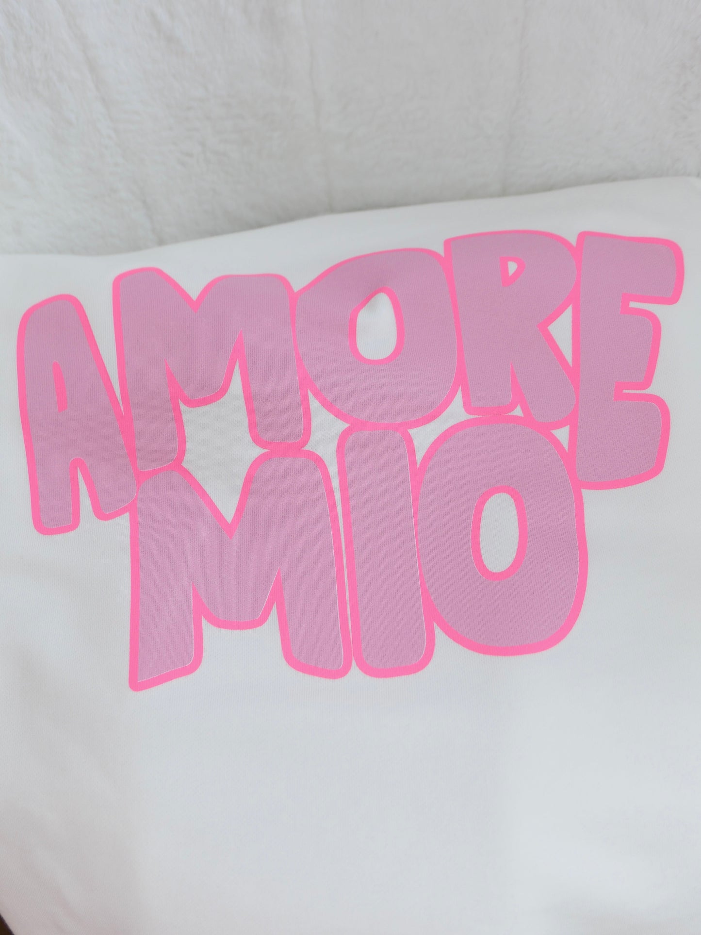 MORE AMORE Kurzarm Sweater Weiss - Bylillysophie.com⎢Mode & Accessoires
