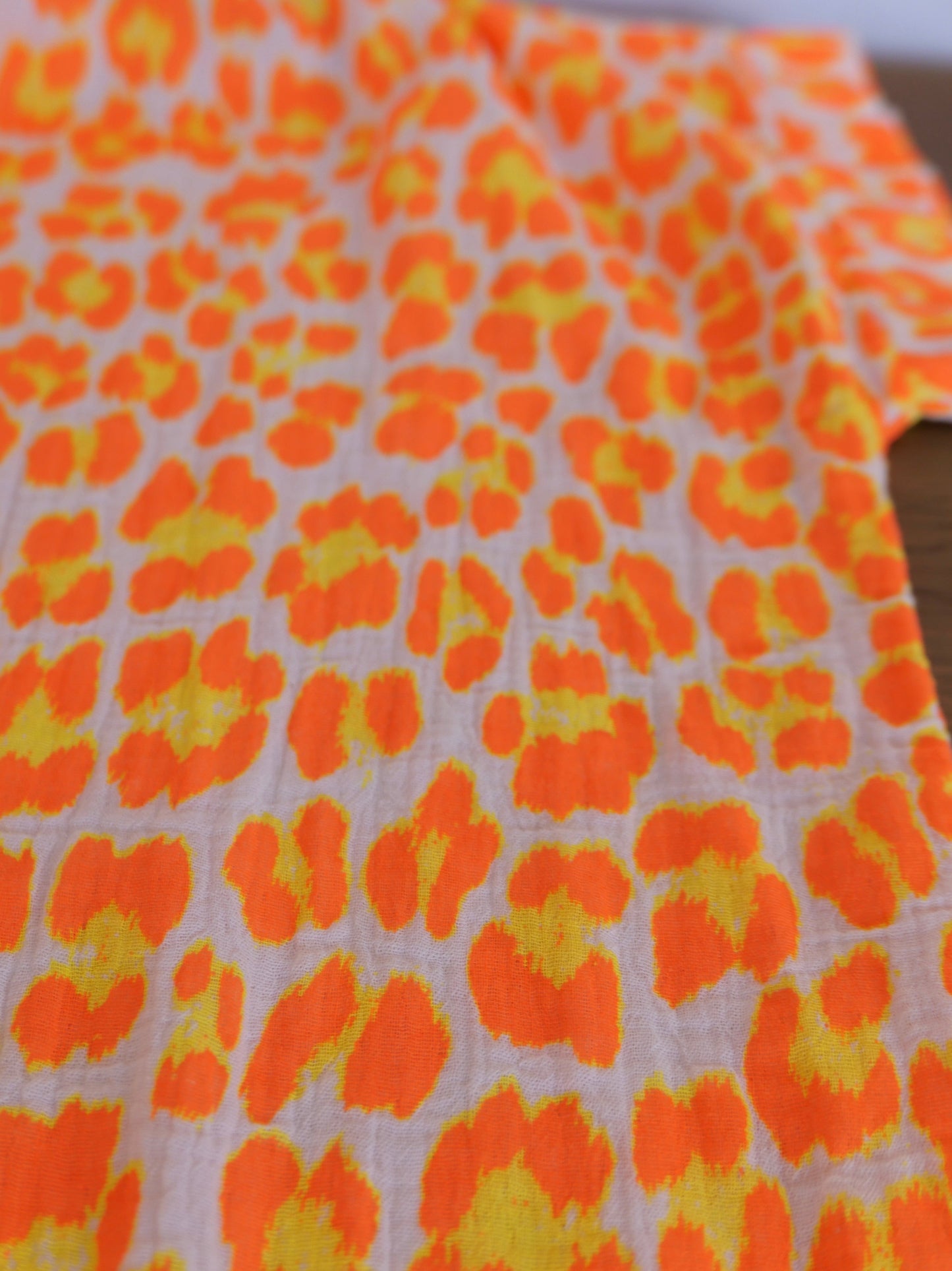 MUSELLA Oversize Musselin Kleid Orange/Gelb - Bylillysophie.com⎢Mode & Accessoires