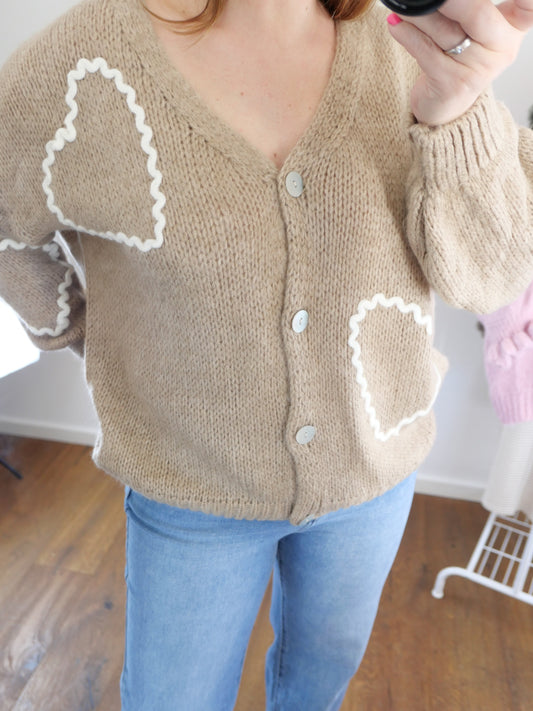 ON IT Herz Cardigan - Bylillysophie