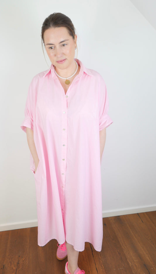 OXFORD Hemdblusenkleid Rosa - Bylillysophie