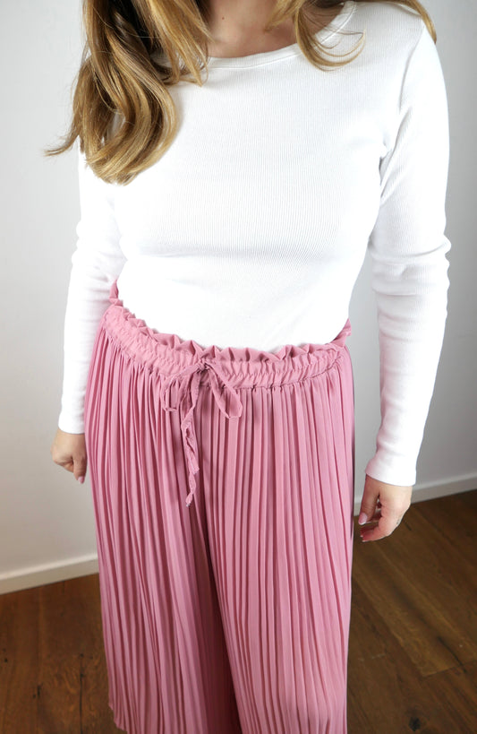 PLISSEE Hose Rosé - Bylillysophie