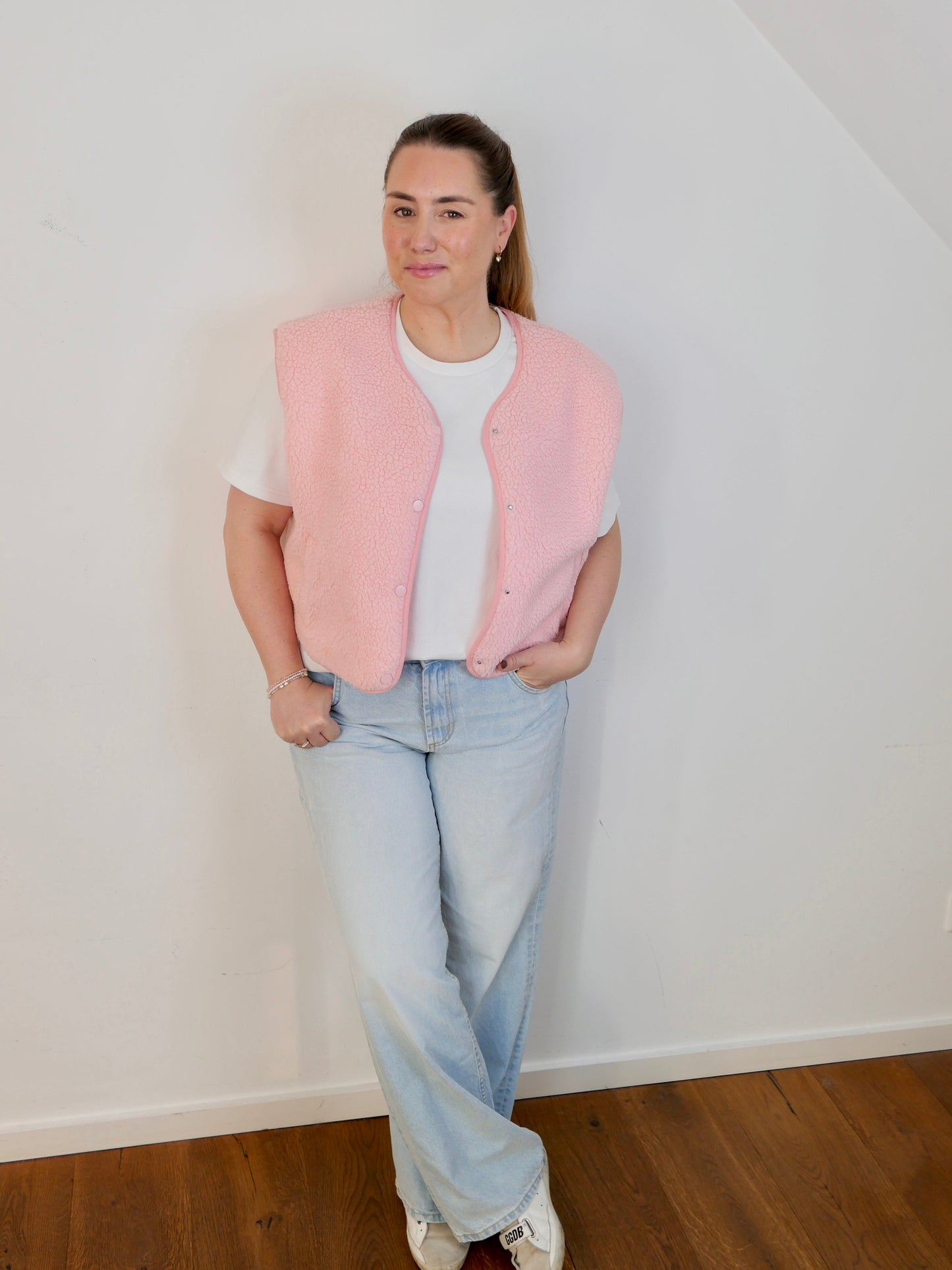 SNUGGLE Teddy Weste Rosa - Bylillysophie.com⎢Mode & Accessoires