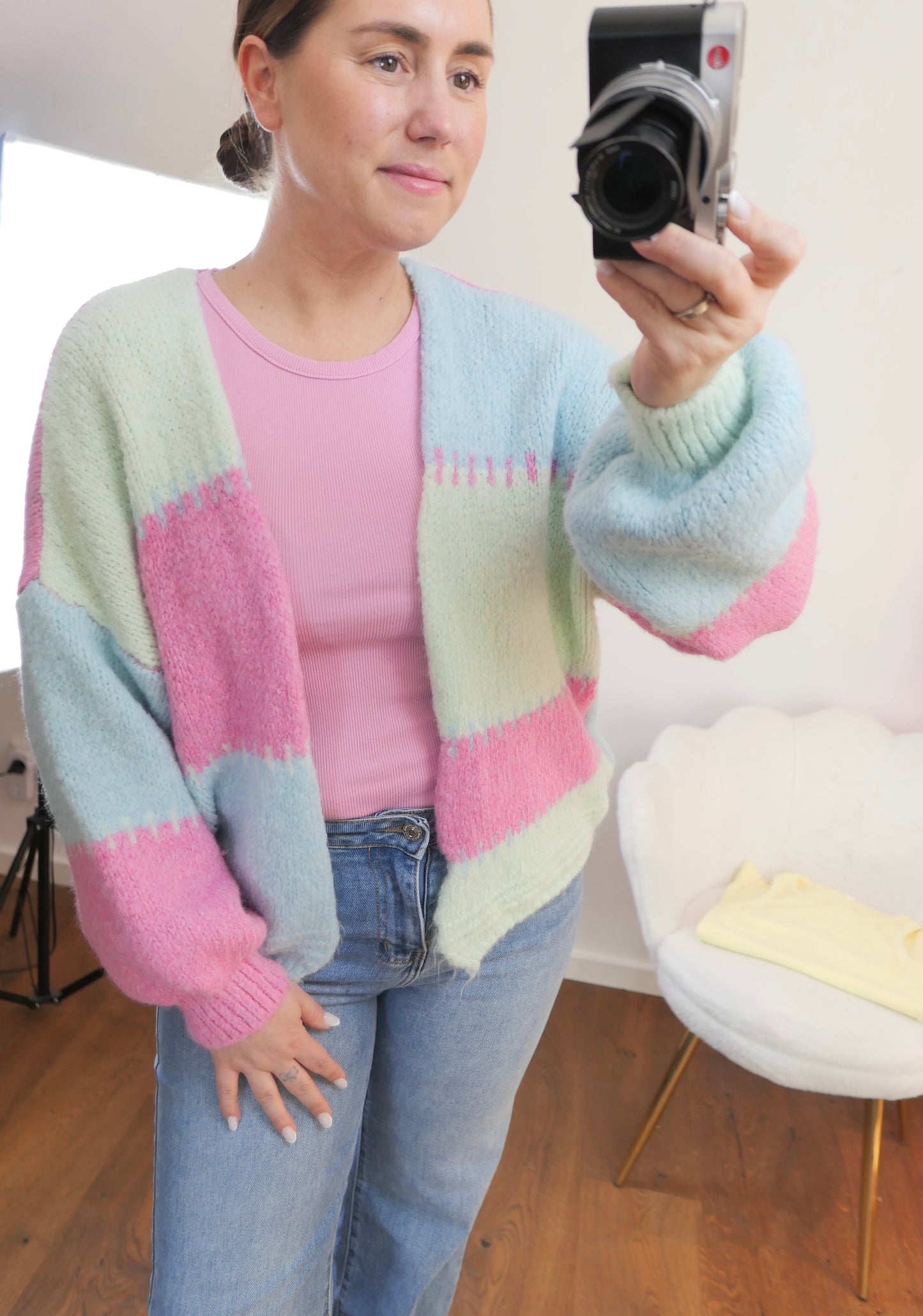 SPRING Cardigan Rosé - Bylillysophie