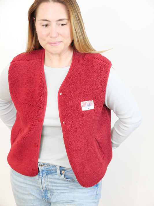 TED Teddy Weste Dunkelrot - Bylillysophie.com⎢Mode & Accessoires