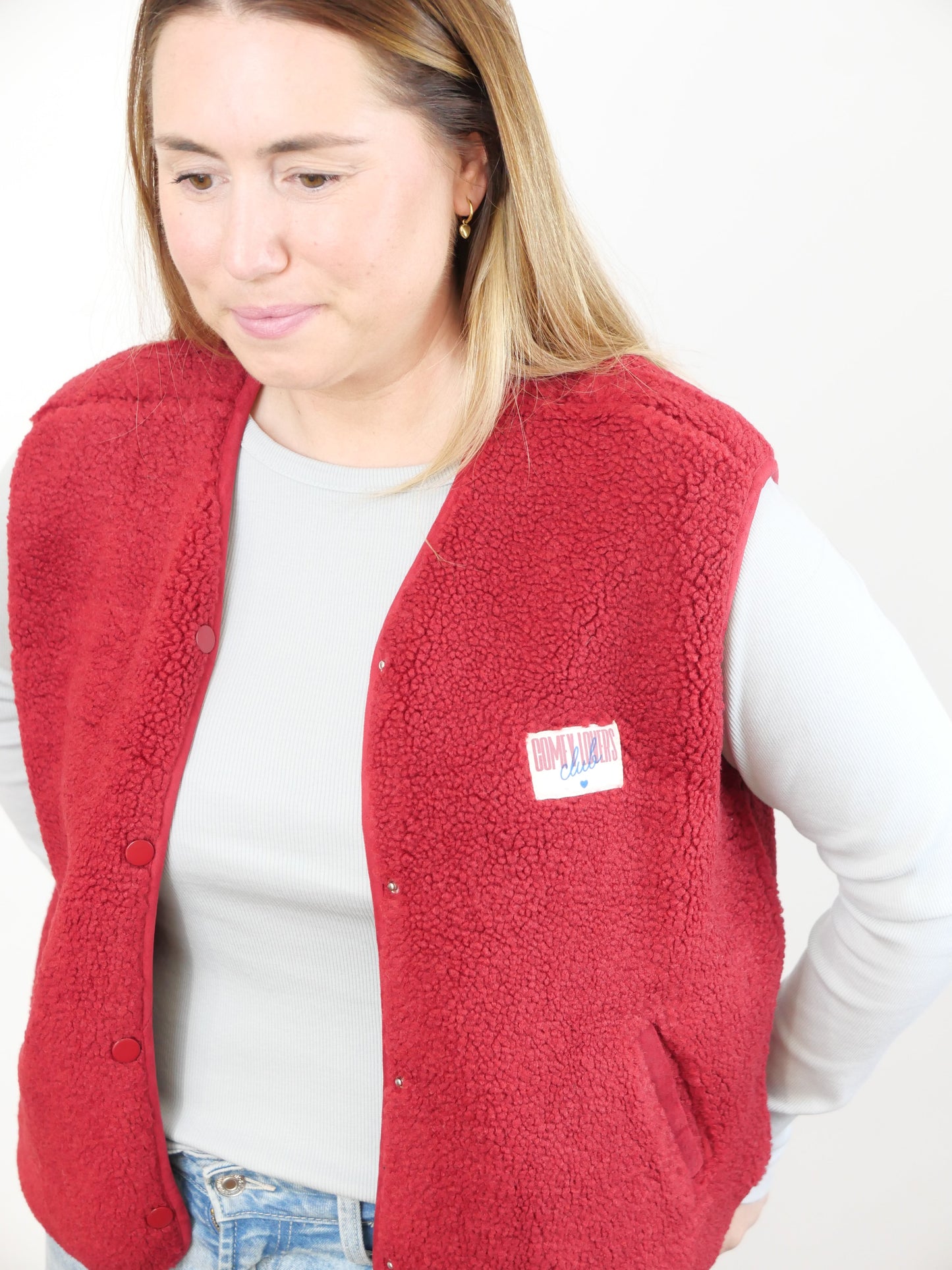 TED Teddy Weste Dunkelrot - Bylillysophie.com⎢Mode & Accessoires