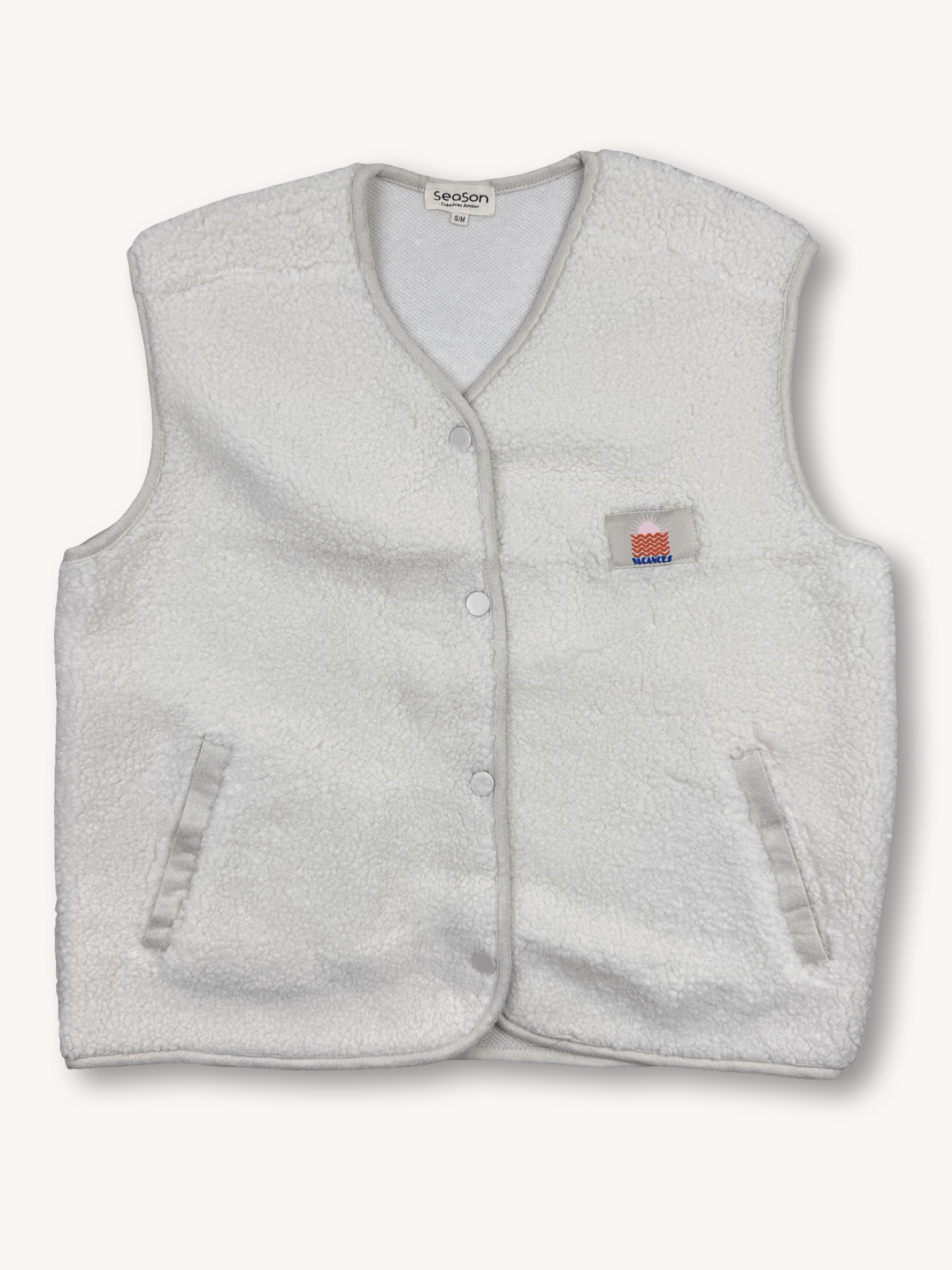 Ted Teddy Weste Off - White - Bylillysophie.com⎢Mode & Accessoires
