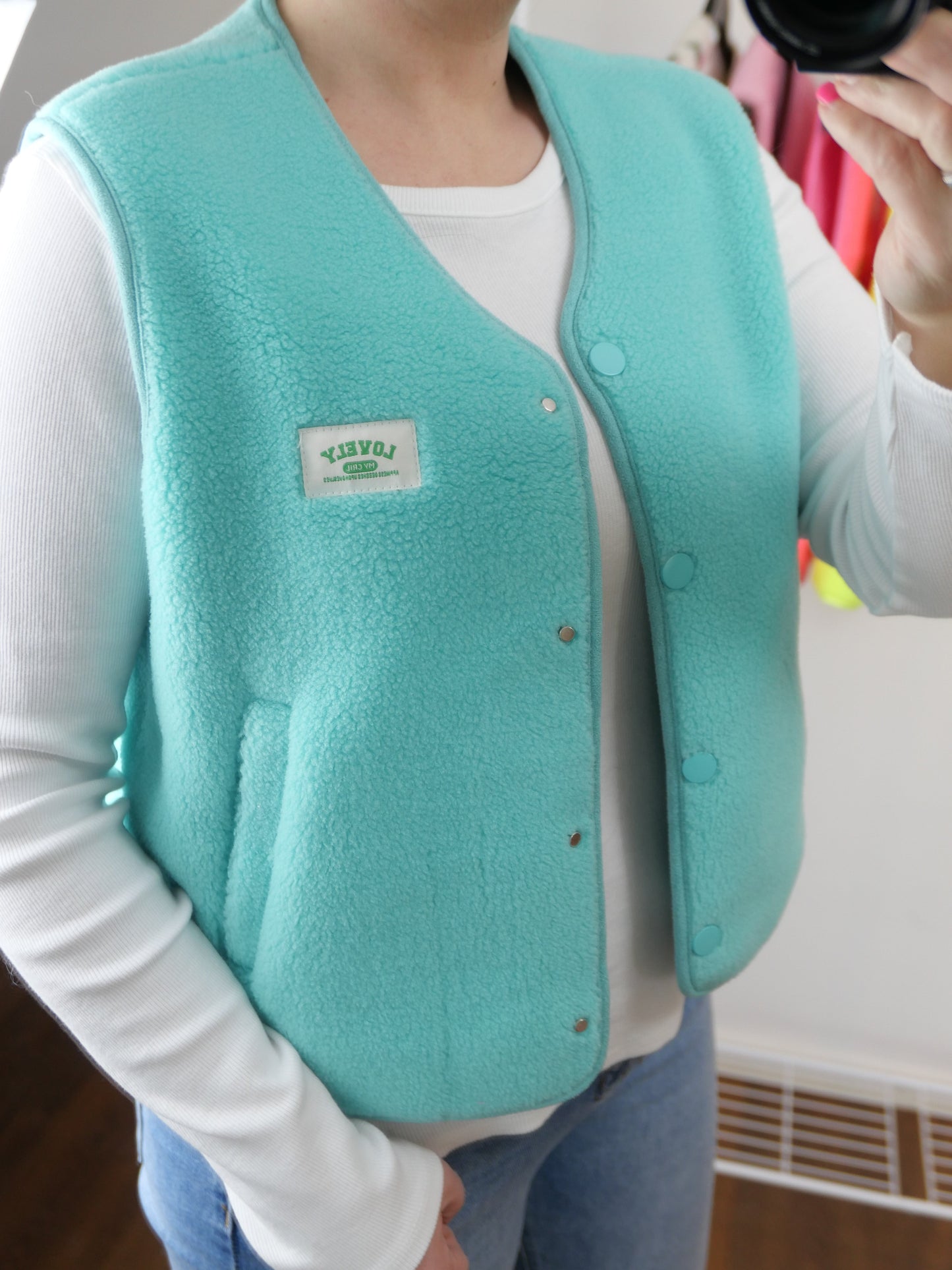 TEDDY Weste Light Blue - Bylillysophie