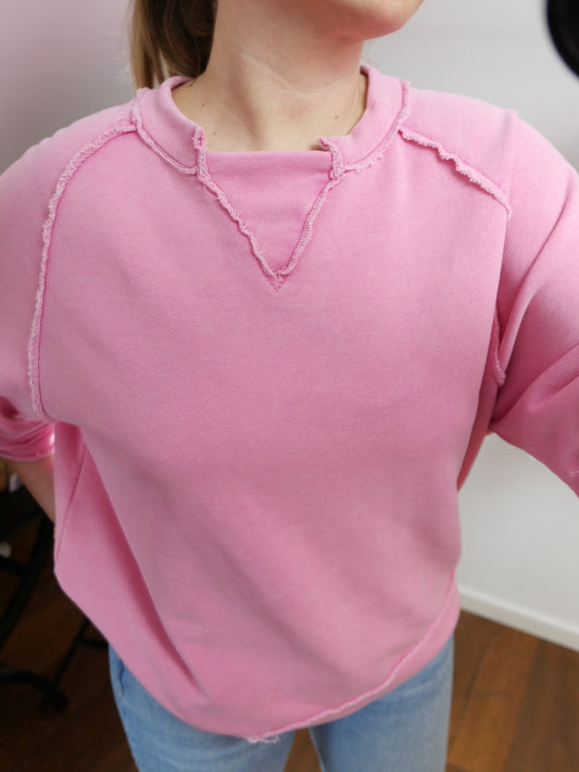 TERRY Sweater Rosé - Bylillysophie