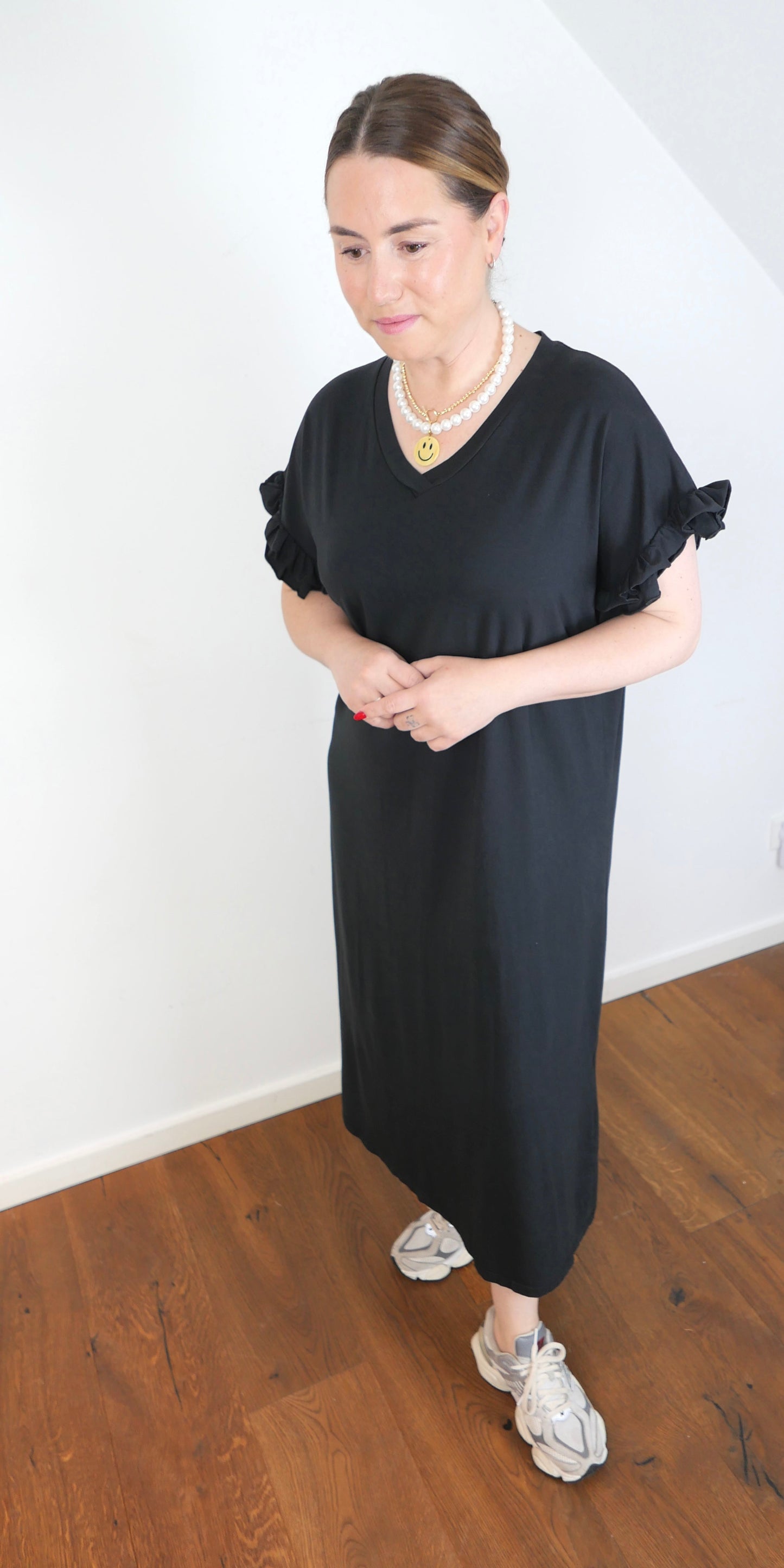 THE BASIC DRESS Maxikleid Schwarz - Bylillysophie.com⎢Mode & Accessoires