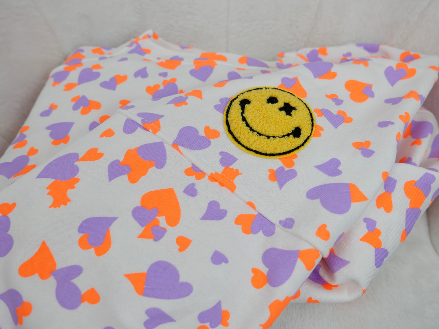THE HAPPY SWEATER Lila/Orange - Bylillysophie