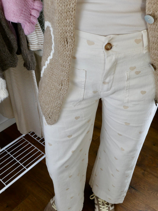 HERZCHEN Jeans leinenbeige