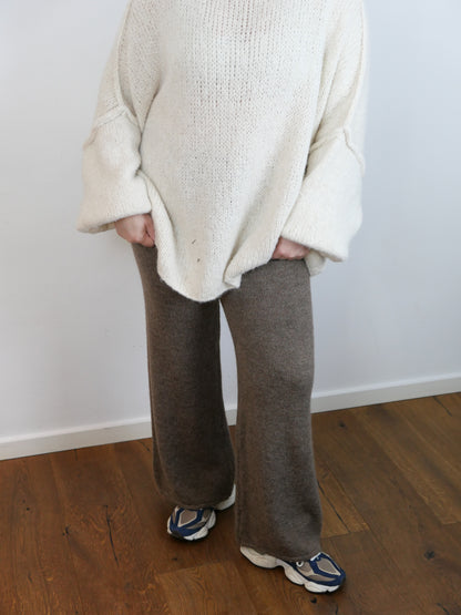COZY PANTS Strickhose Schoko