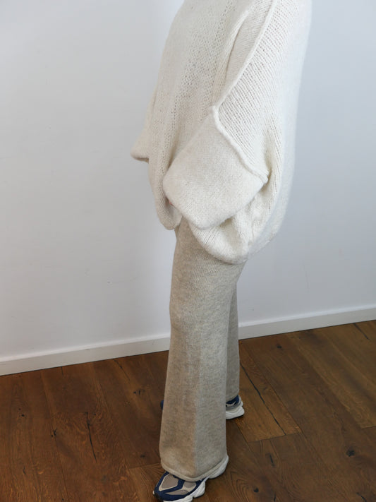 COZY PANTS Strickhose Taupe