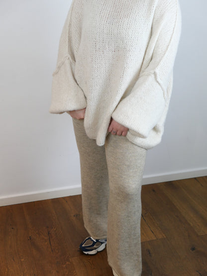 COZY PANTS Strickhose Taupe