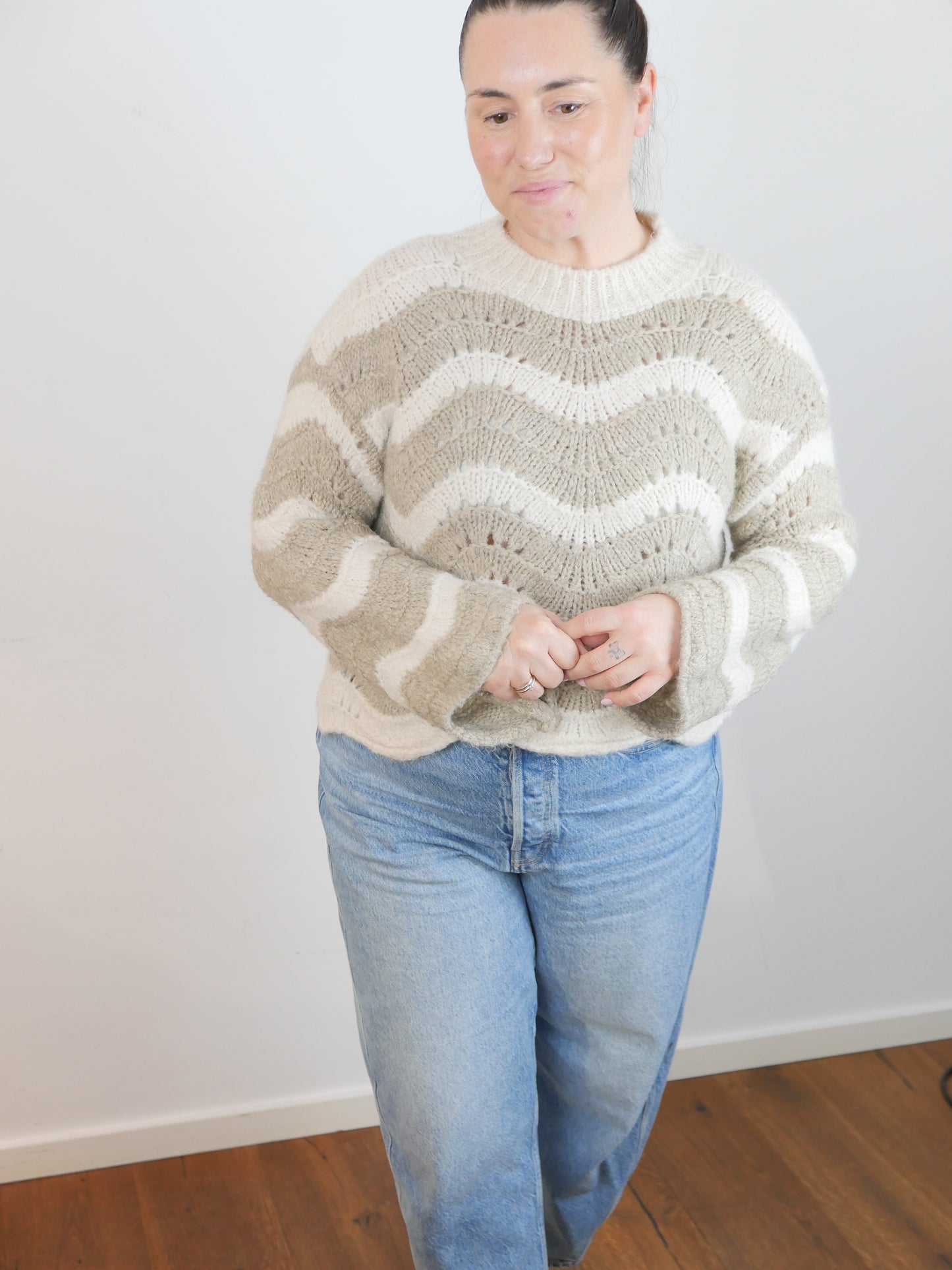 WAVES Pullover Off White