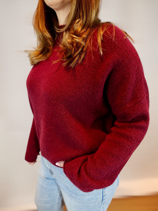 ALPAKA Pullover Bordeaux