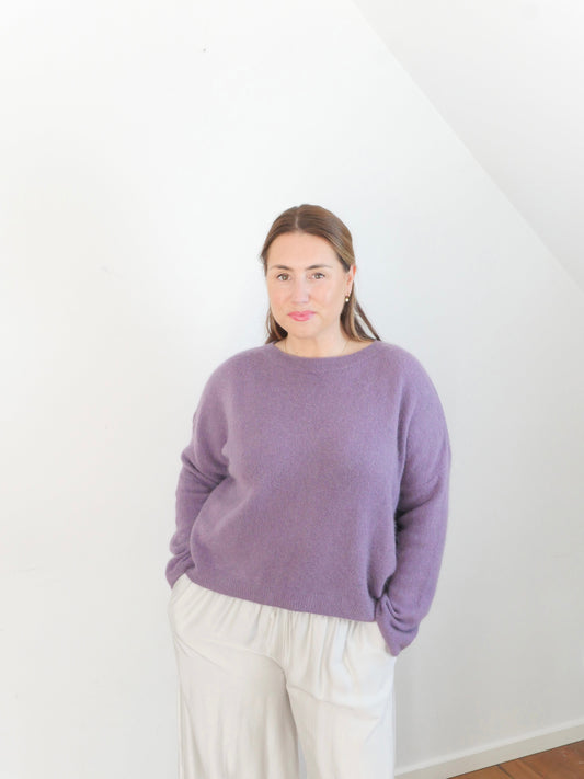 ALBA Alpaka Pullover Pflaume - Bylillysophie.com⎢Mode & Accessoires