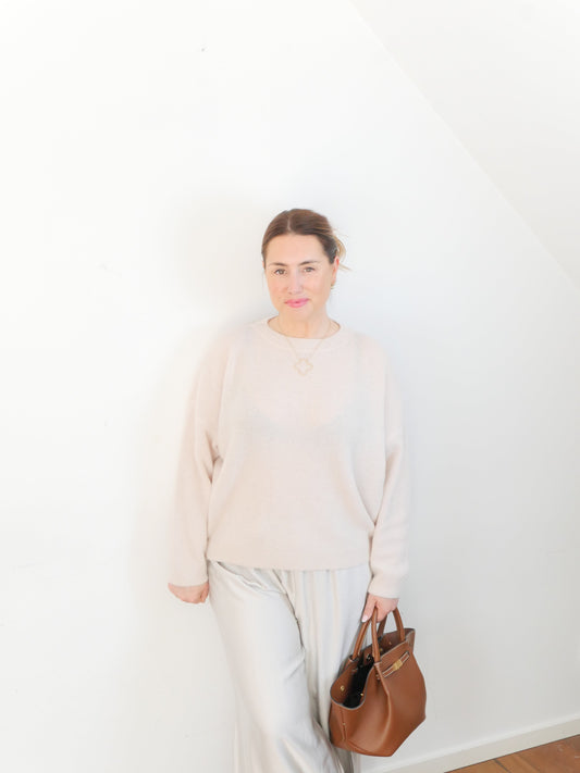 ALBA Alpaka Pullover Sand - Bylillysophie.com⎢Mode & Accessoires