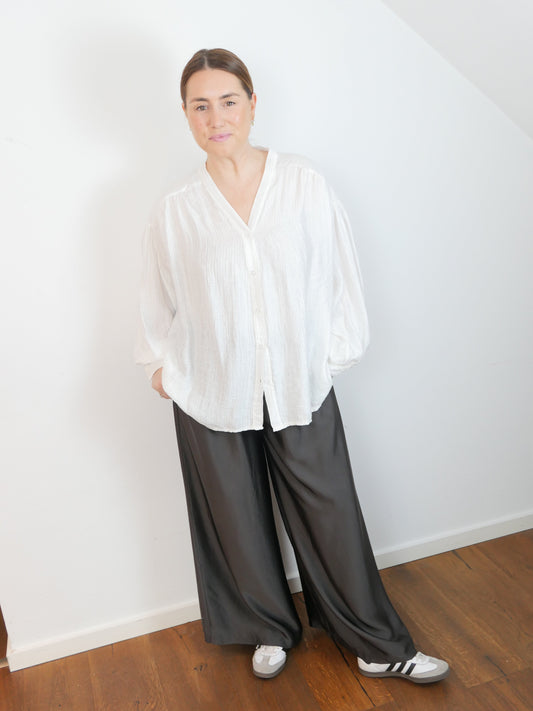 ARIA Satinhose tiefes Braun - Bylillysophie.com⎢Mode & Accessoires