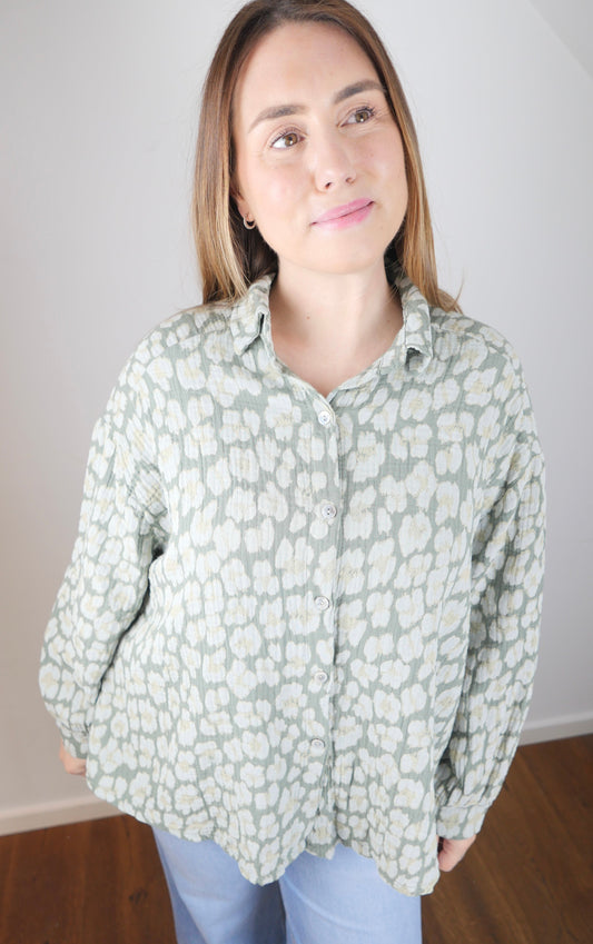 AVA Leo Musselin Khaki - Bylillysophie