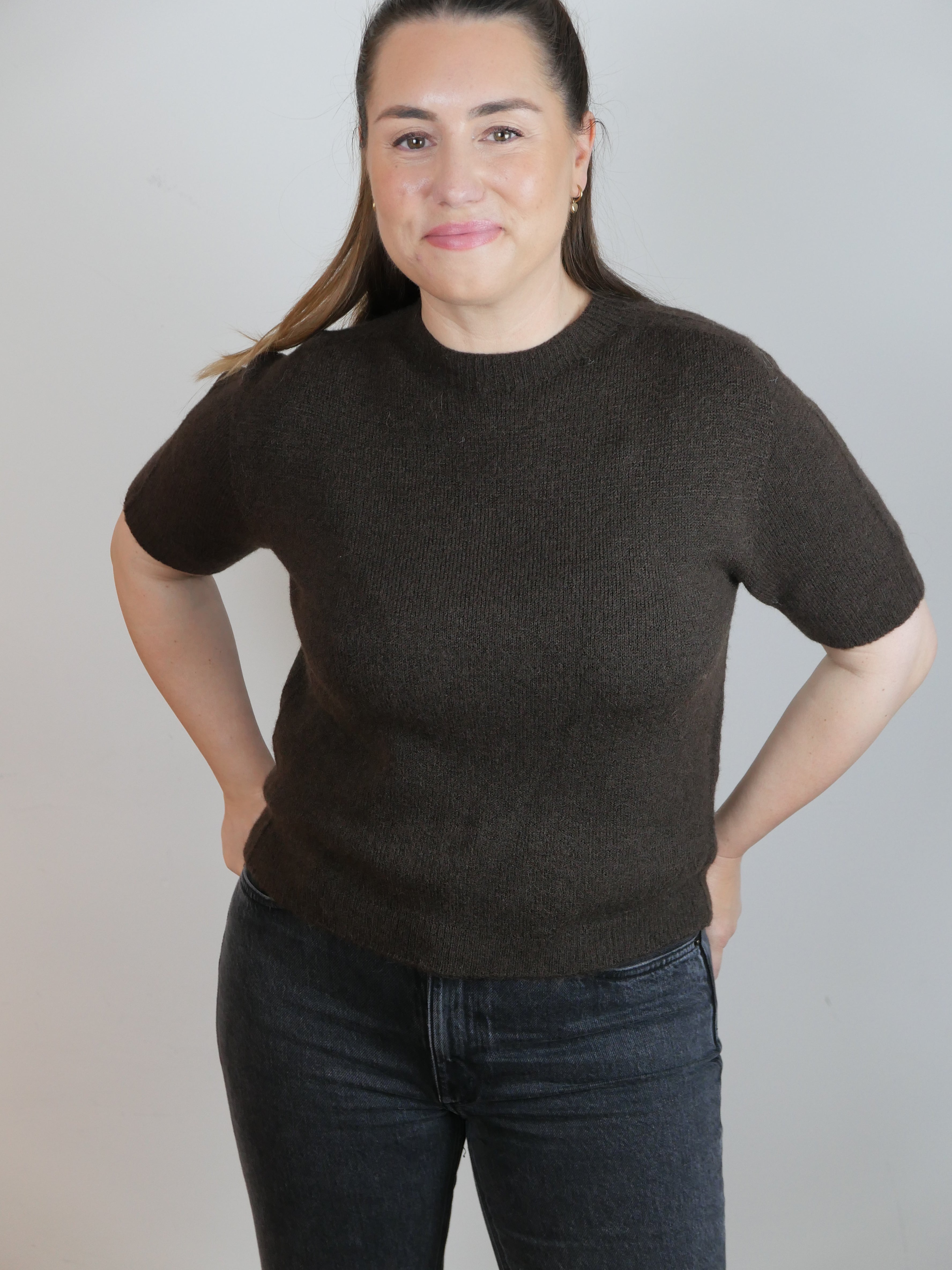 CLÈA Alpaka Shirt Schoko - Bylillysophie.com⎢Mode & Accessoires