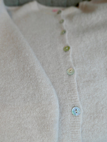 ELVA Alpaka Cardigan Sand - Bylillysophie.com⎢Mode & Accessoires