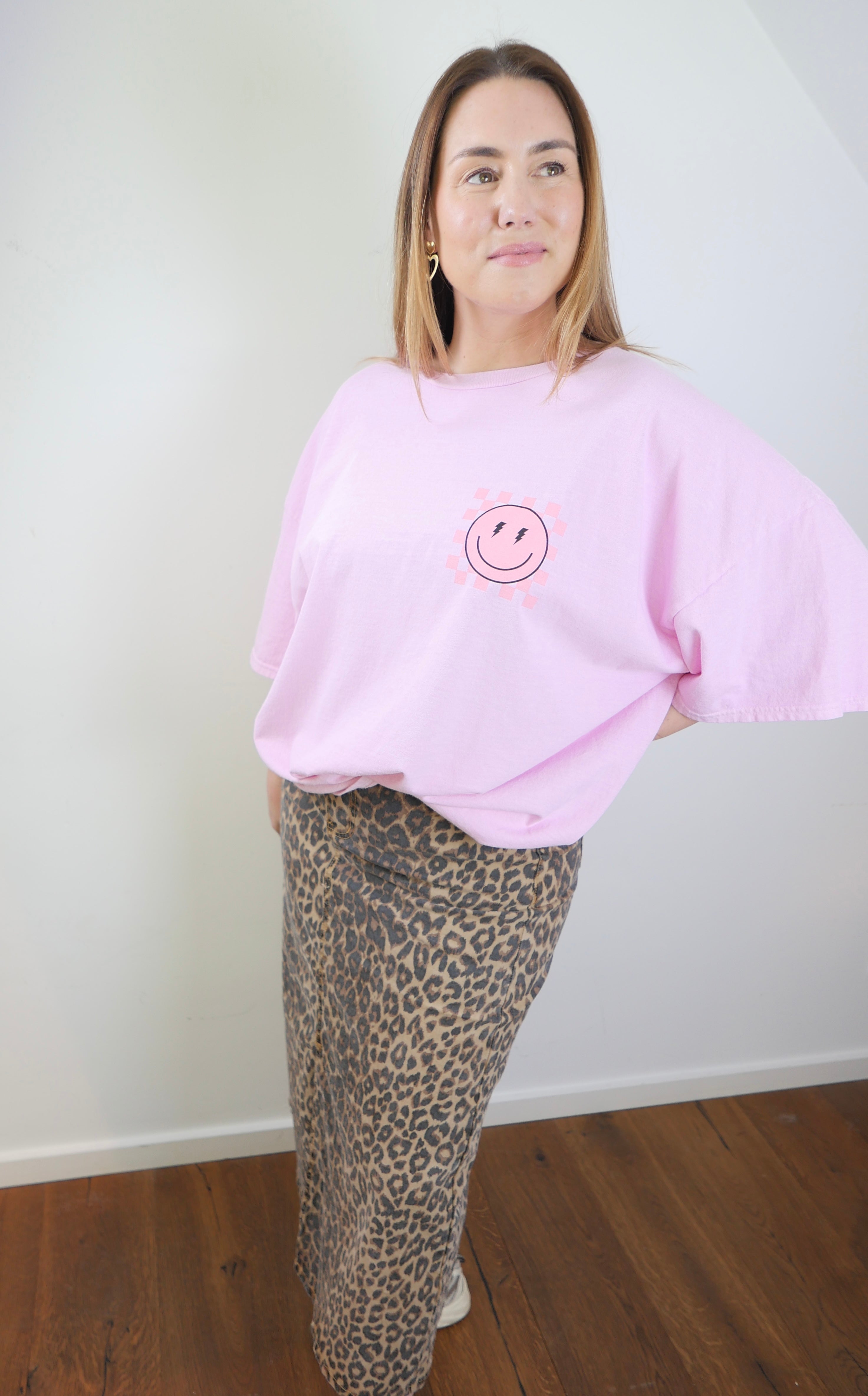 FLASH Oversize T-Shirt Rosa - Bylillysophie