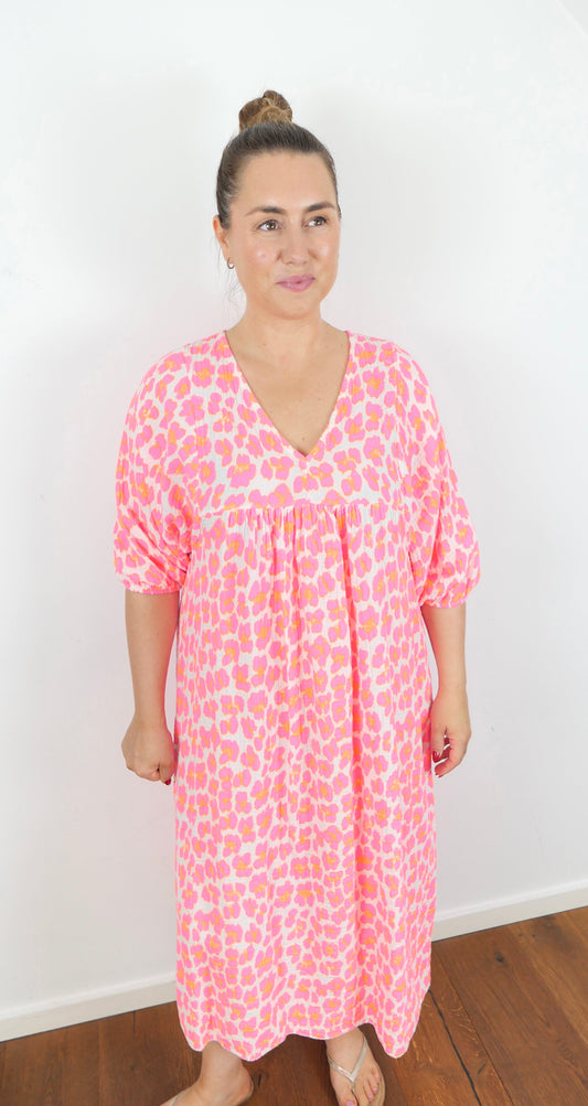 GLOW Musselin Kleid Pink - Bylillysophie.com⎢Mode & Accessoires