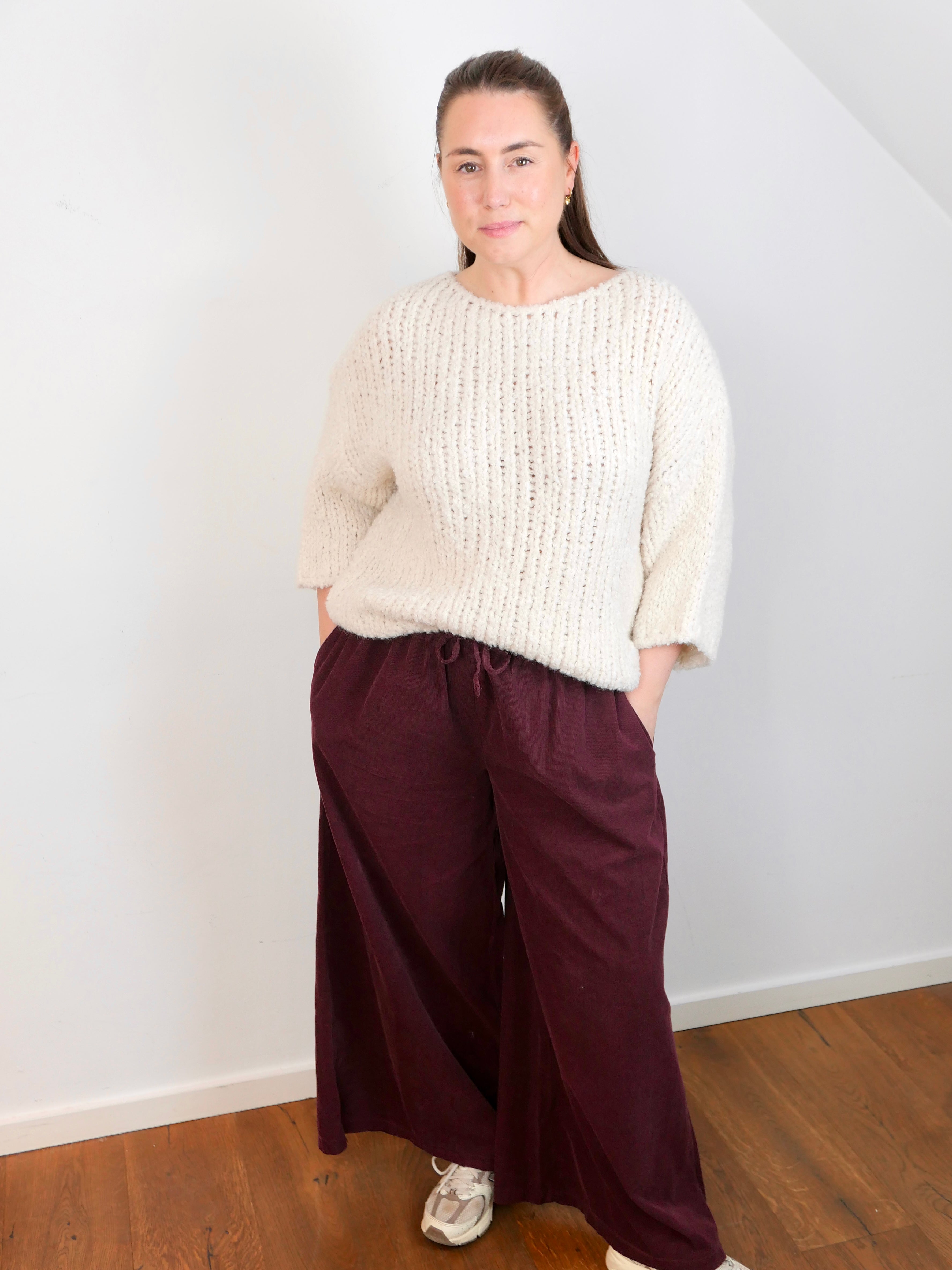 IVY Pullover Grobstrick Creme - Bylillysophie.com⎢Mode & Accessoires
