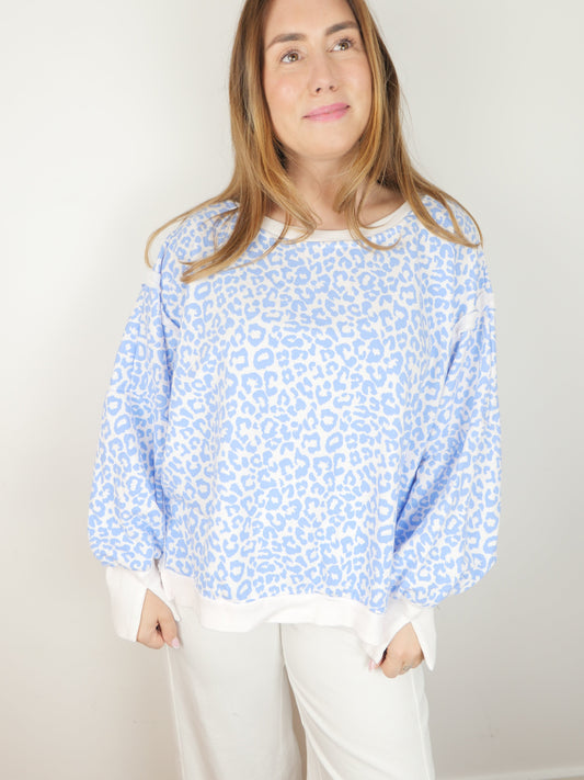 LEO Sweater Blau - Bylillysophie