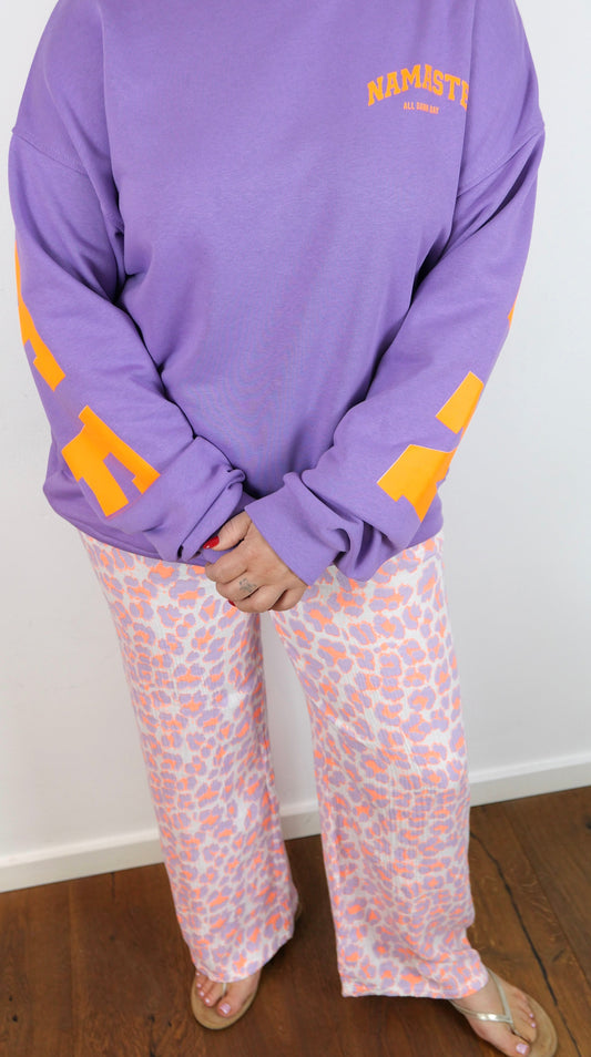 LEOCLEO Musselin Hose Orange/Lila - Bylillysophie.com⎢Mode & Accessoires